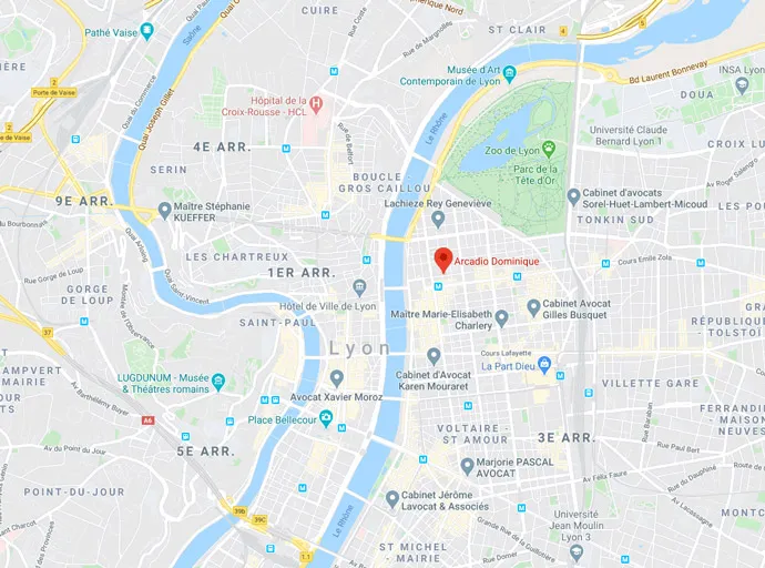 Cabinet ARCADIO GRANDGUILLOTTE et Associés : Toque 17 - 87, rue Vendôme - 69453 Lyon Cedex 06